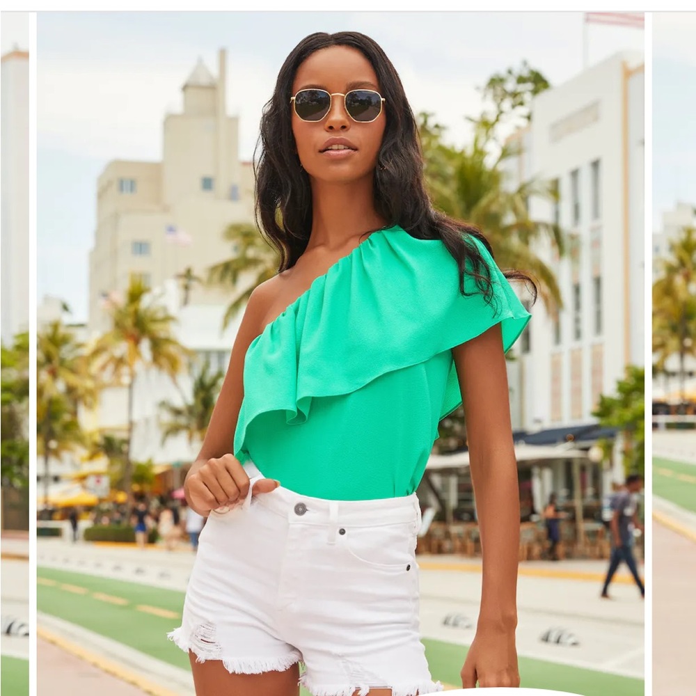 One shoulder stylish top